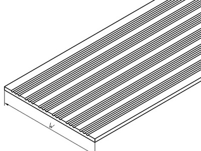 Continuous rail pads